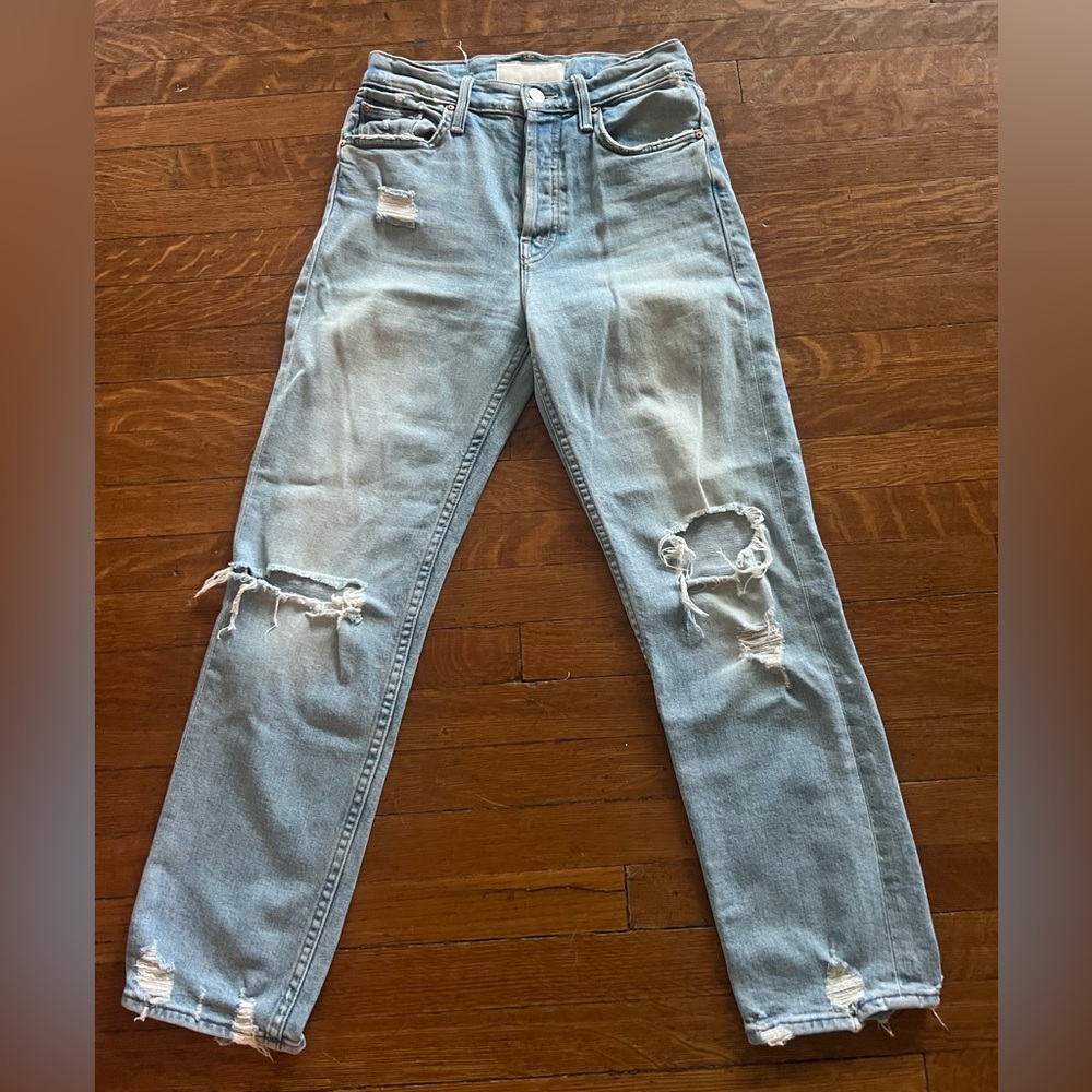 MOTHER The Tomcat Light Blue Denim The Confession GUC size 25